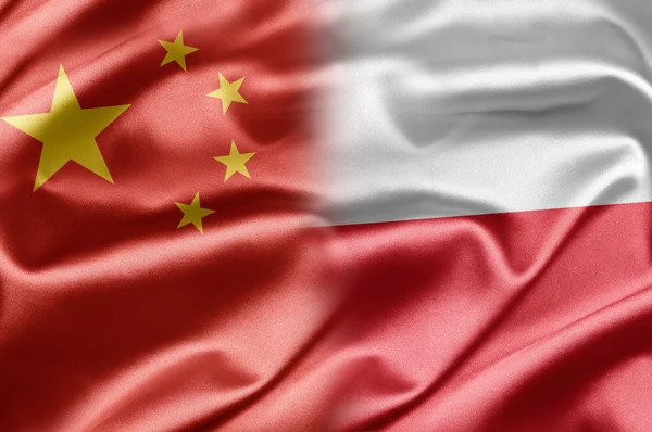 Китай и Польша — стоковое фото
