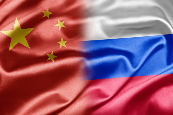 China en Rusland — Stockfoto