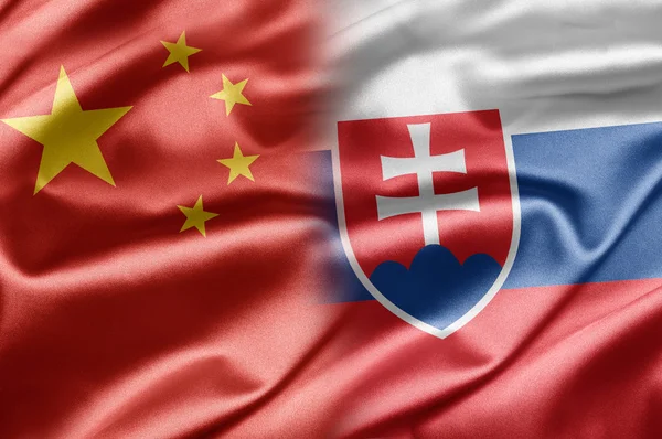 Kina och Slovakien — Stockfoto