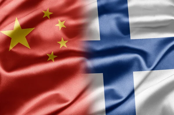 Kina och finland — Stockfoto