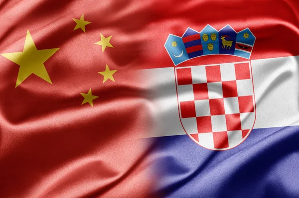 Čína a Chorvatsko — Stock fotografie