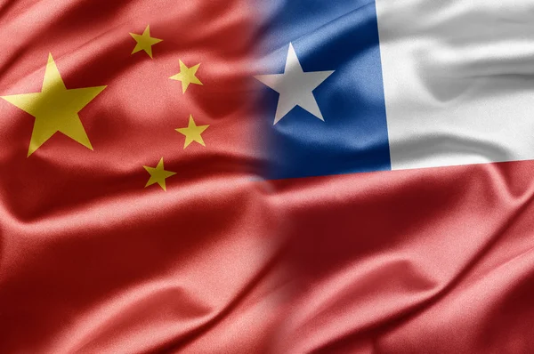 China y Chile — Foto de Stock