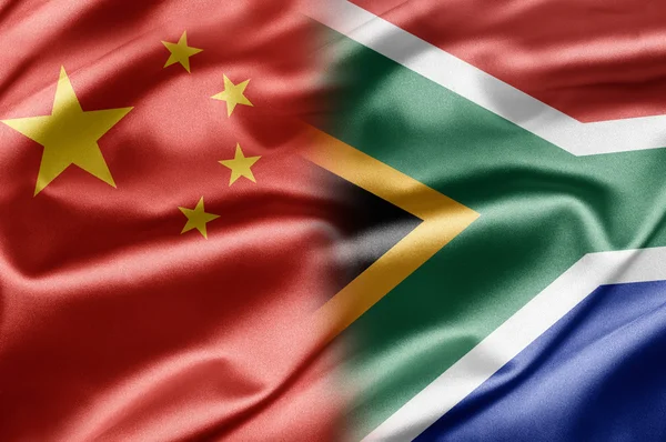 Chiny i Republika Południowej Afryki — Zdjęcie stockowe