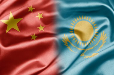 China and Kazakhstan clipart