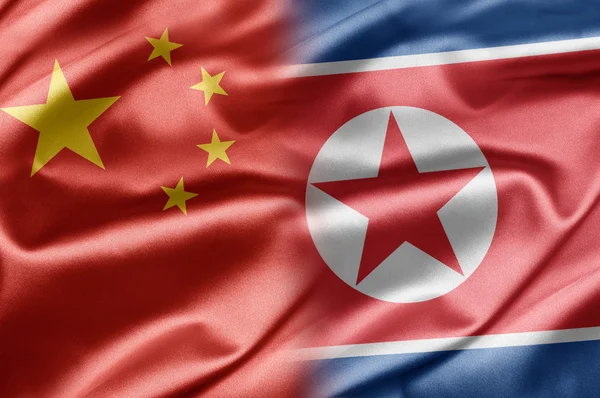 Kina och Nordkorea — Stockfoto