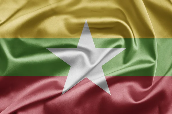 Flagge von Myanmar — Stockfoto