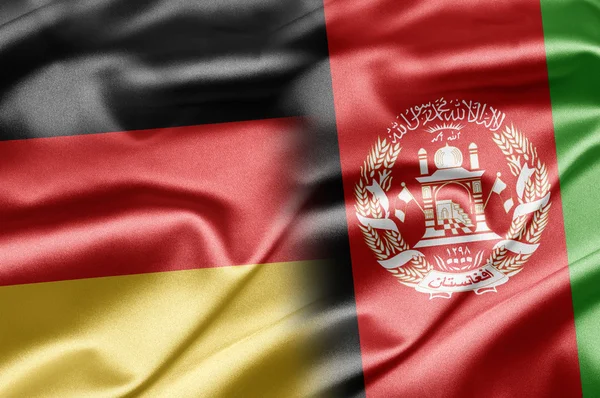 Tyskland og Afghanistan – stockfoto