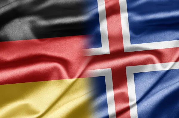 Niemcy i Islandii — Zdjęcie stockowe