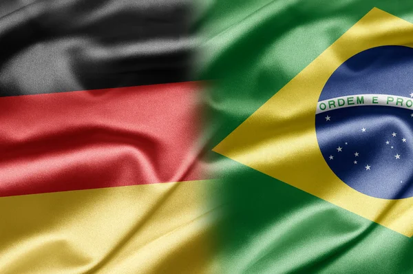 Deutschland und Brasilien — Stockfoto
