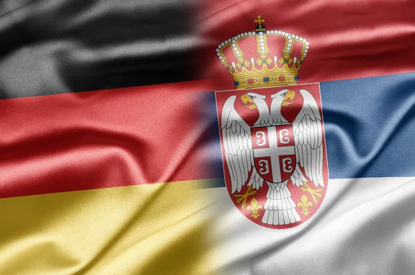 Německo a Srbsko — Stock fotografie