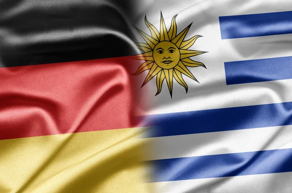 Tyskland och uruguay — Stockfoto