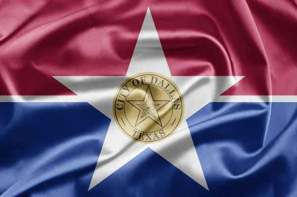 Dallas şehir bayrağı — Stok fotoğraf