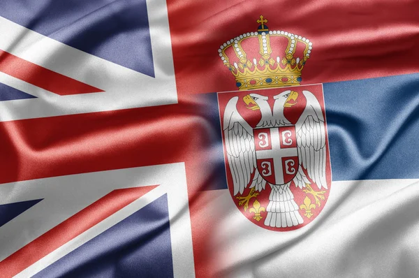 UK a Srbsko — Stock fotografie