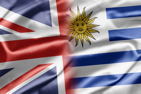 Великобритания и Уругвай — стоковое фото