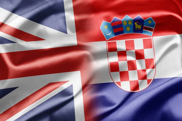英国およびクロアチア — ストック写真