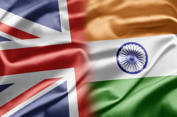 Storbritannien och Indien — Stockfoto