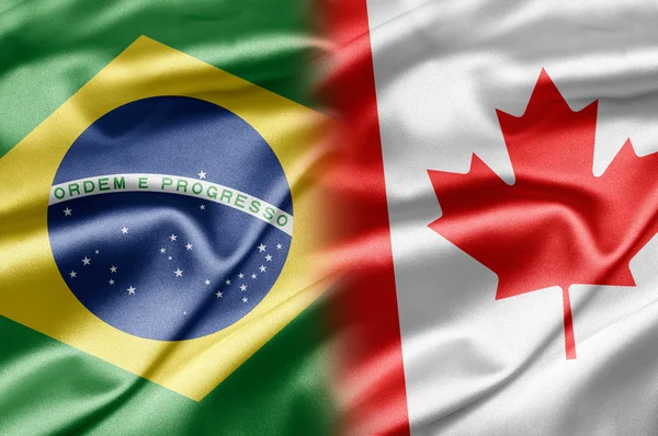 Бразилия и Канада — стоковое фото