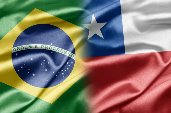 Brazil and Chile — Stock Photo, Image