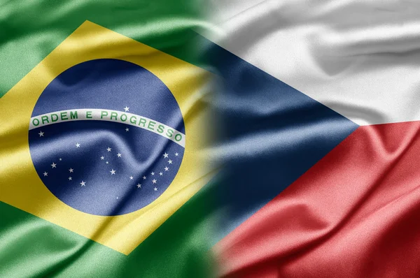 Brasil e República Checa — Fotografia de Stock