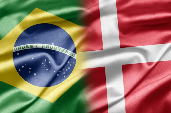 Brazilië en Denemarken — Stockfoto