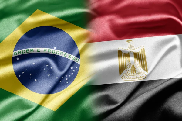 Brasil e Egito — Fotografia de Stock