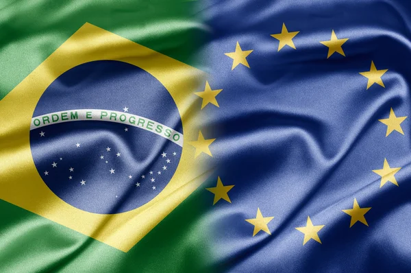 Brasil e UE — Fotografia de Stock