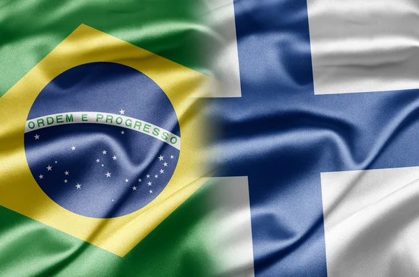 Brazilië en finland — Stockfoto