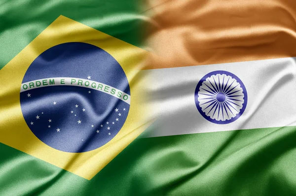 Brezilya ve Hindistan — Stok fotoğraf