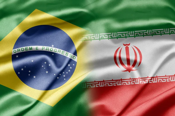 Brasil e Irã — Fotografia de Stock