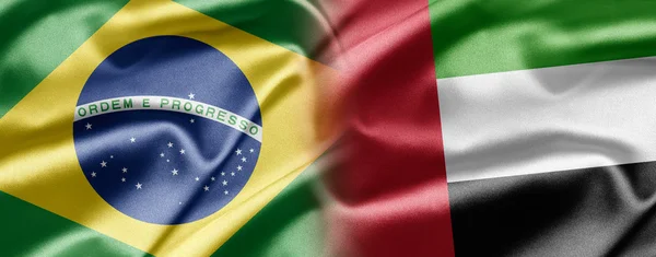 Brasile ed Emirati Arabi Uniti — Foto Stock