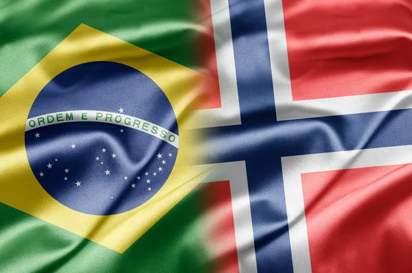 Brazilië en Noorwegen — Stockfoto