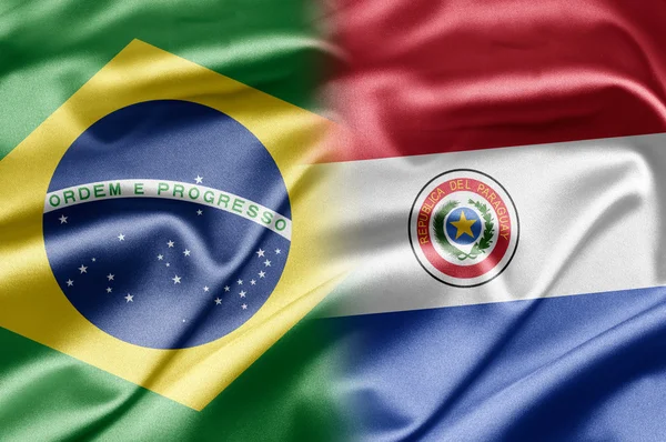 Brazília és Paraguay — Stock Fotó