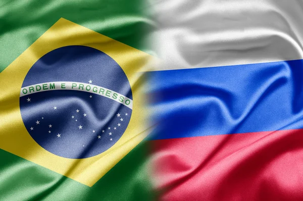 Brasilien und Russland — Stockfoto