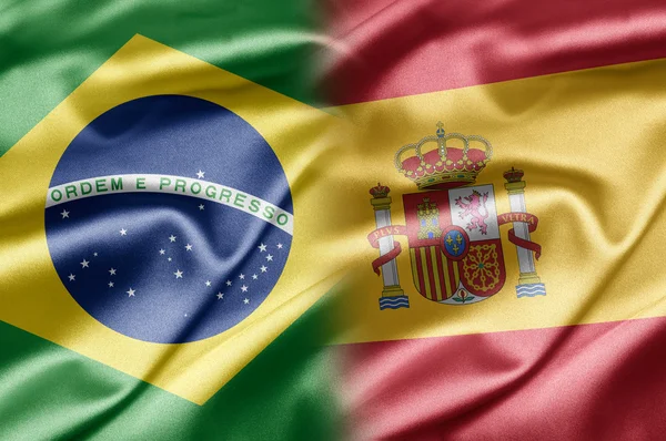 Brazil and Spain — Stock Photo, Image