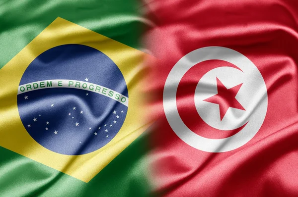 Бразилия и Тунис — стоковое фото