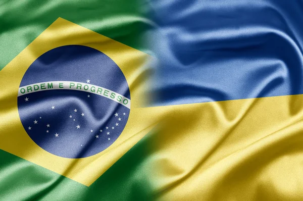 Brasilien und Ukraine — Stockfoto
