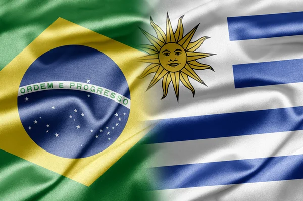 Βραζιλία και την Ουρουγουάη — Φωτογραφία Αρχείου