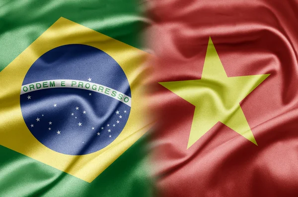Бразилия и Вьетнам — стоковое фото
