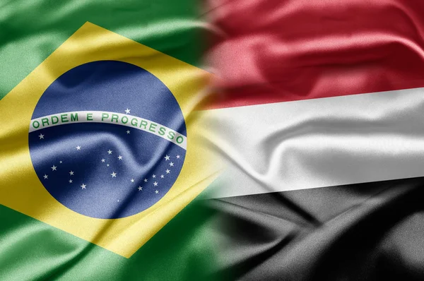 Бразилія і Ємен — стокове фото
