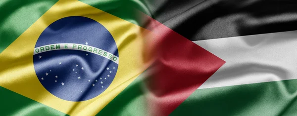 Brezilya ve Filistin — Stok fotoğraf