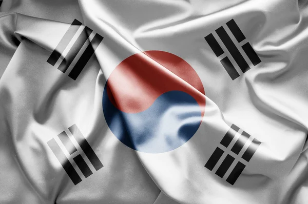 Прапор Південної Кореї — стокове фото