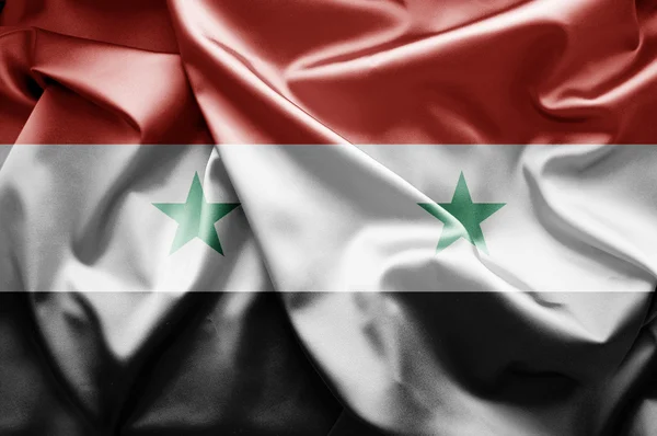 Flagi syryjskiej — Zdjęcie stockowe