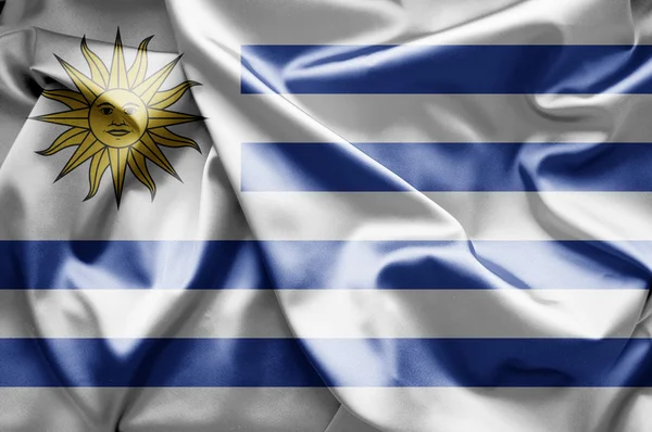 Flagga uruguay — Stockfoto