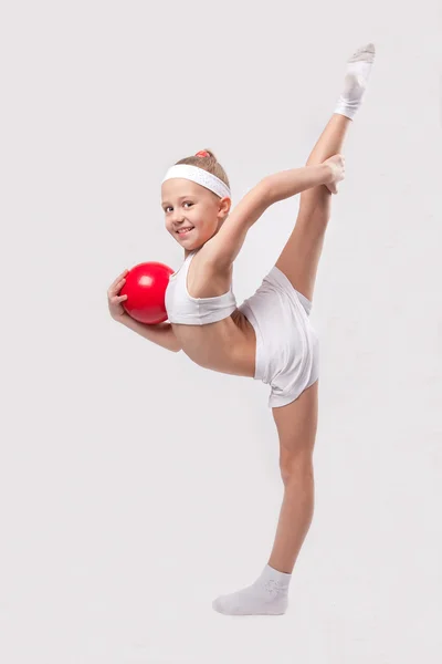 Çocuk spor - sağlık ve mutluluk — Stok fotoğraf