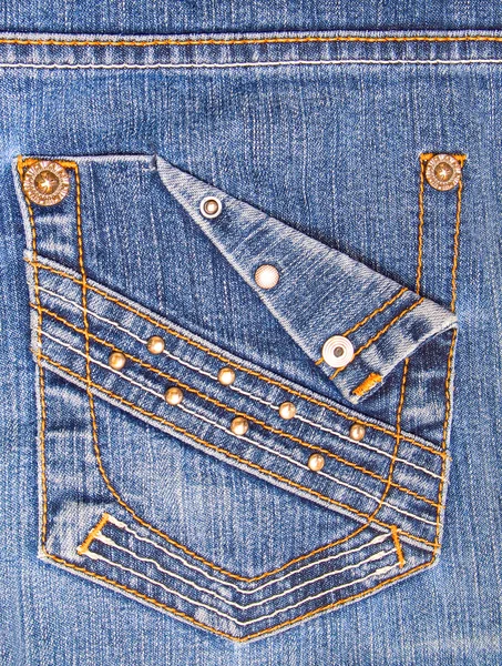 Pocket of jeans. — Stock Photo, Image