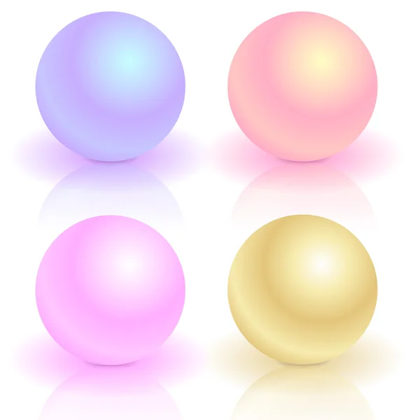 Set of pearls — Stock Vector