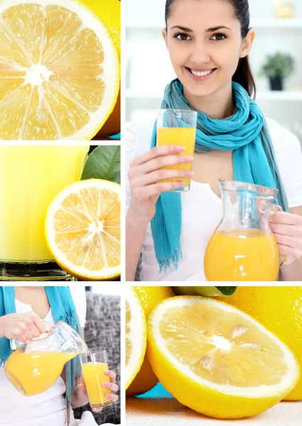 Collage de limón — Foto de Stock