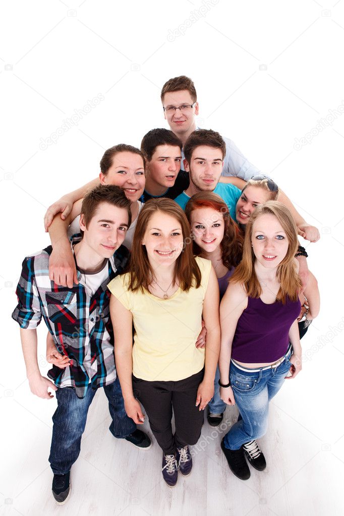 Group of teenager friends