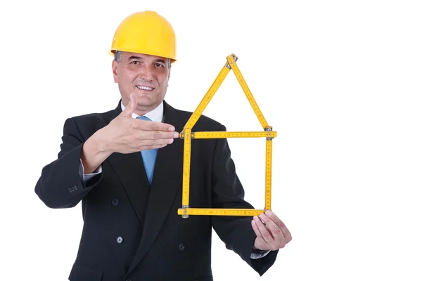 Architect of the new housing project — Stock Photo, Image