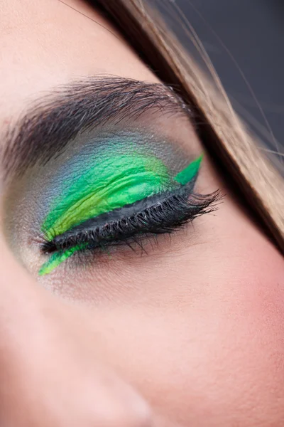 Moderne stijlvolle make-up oog — Stockfoto